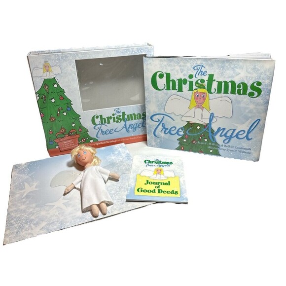 The Christmas Tree Angel Book Set Spiritual Meaning Doll Book Journal 2014 RARE! - Picture 1 of 8